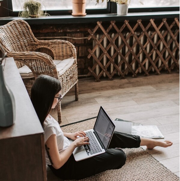 Picture of a girl studying at a desk